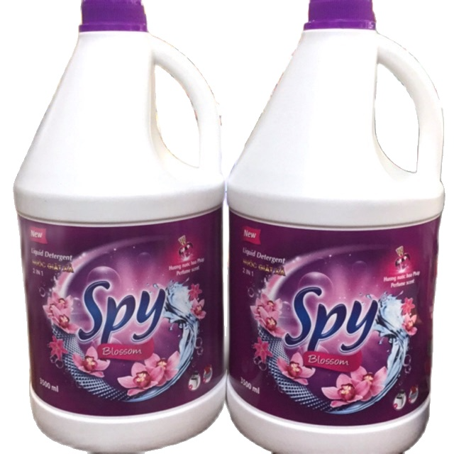 Nước Giặt Xả Spy 3500ml Hương Hoa Pháp Can Tím