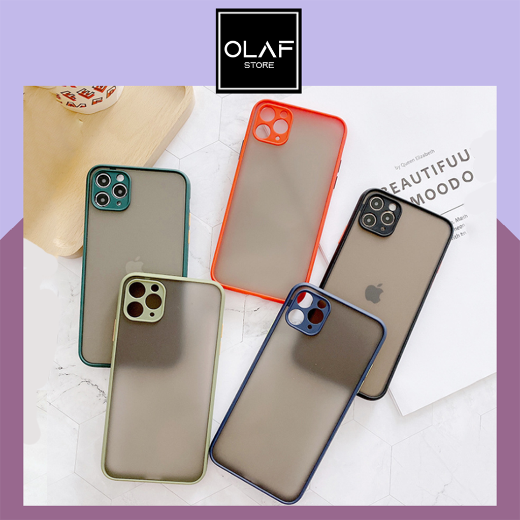 Ốp iPhone Nhám mờ lưng 5 màu bảo vệ camera. Thích hợp cho 7/ 7plus/ 8/ 8plus/ X/ XS/ XsMax/ 11/ 11 ProMax