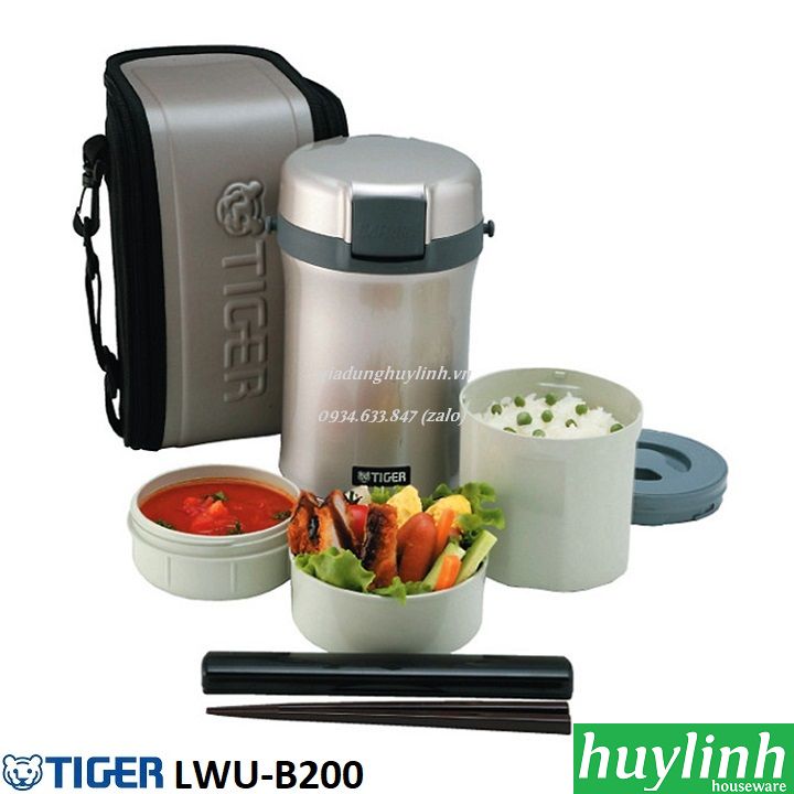 Hộp đựng cơm tiger lwu-b200 - camen cơm