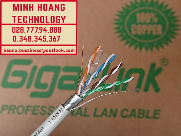 [HCM]Cáp mạng Giga-Link Cat 5E FTP (Đồng nguyên chất Copper 100% Loại chống nhiễu chuyên dụng cho công trình)