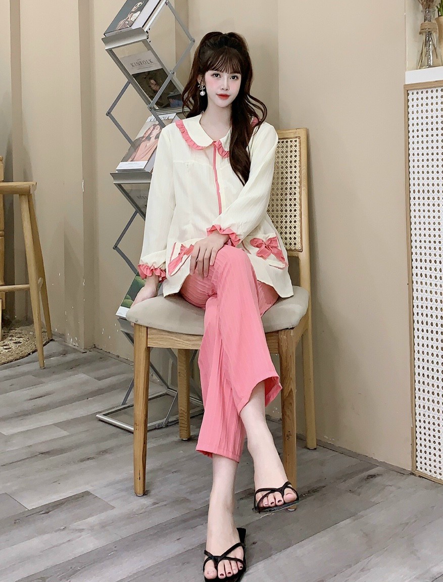 [FREESHIPMAX] Bộ bầu và sau sinh cho con bú ti (Ảnh Thật) - Đồ bầu mặc nhà cho mẹ - Quần áo bầu thời trang mùa hè Đẹp