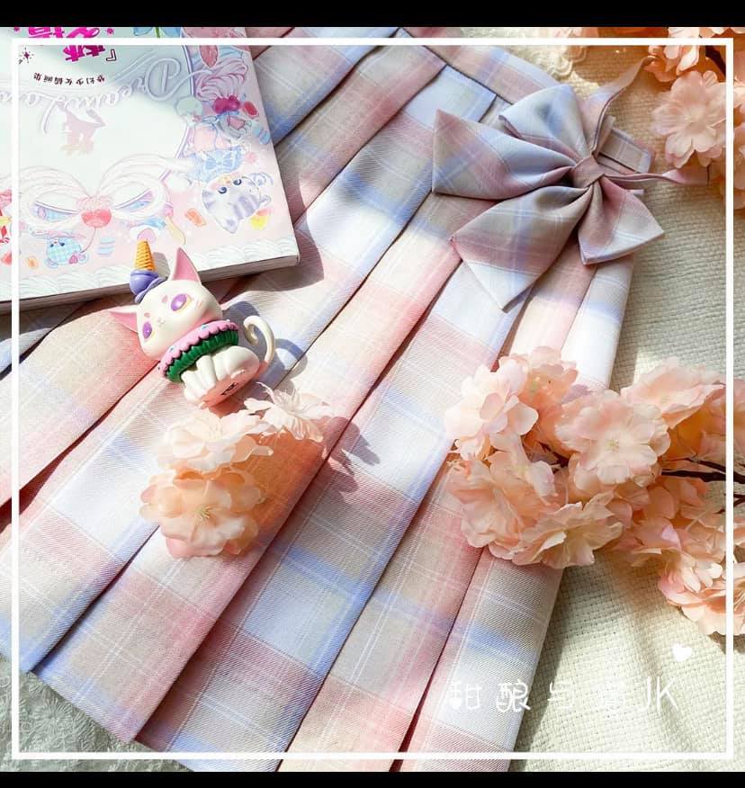 Váy jk chính hãng brand điền nhưỡng dư miêu tặng kèm nơ - váy đồng phục học sinh nhật bản #jk #seifuku #dphs