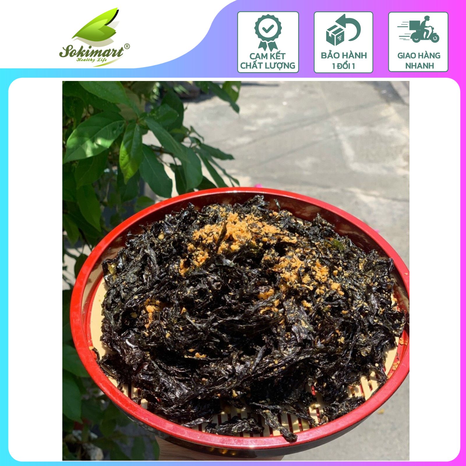 Rong biển cháy tỏi - 200g