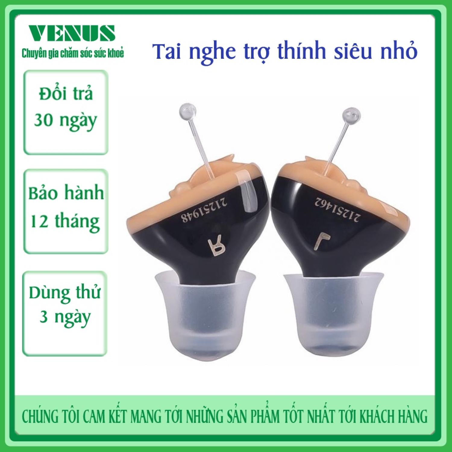 Máy Trợ Thính Không Dây Siêu Nhỏ Cho Người Già, Tai nghe trợ thính người già bị mất thính lực nặng GM910