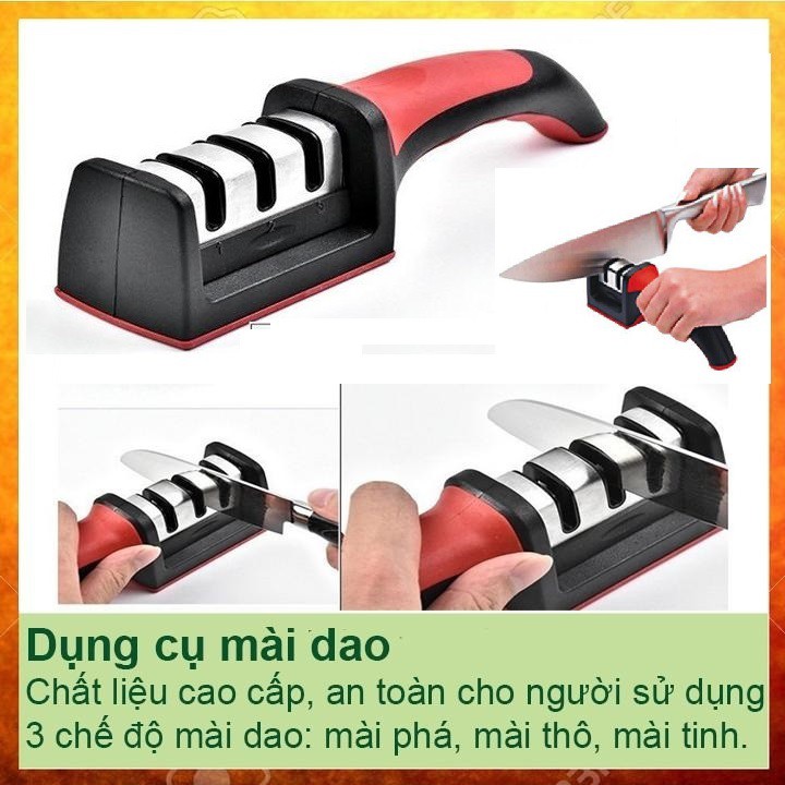 Dụng cụ dài dao có cáng dai cầm tay 3 rãnh mài đa năng SR-2250 - Fourtech