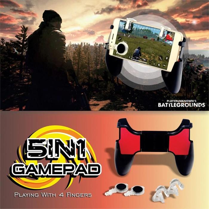 Tay cầm chơi game - gamepad 4in1 liên quân mobile, pubg chống mỏi + nút bấm chơi game pubg + tặng kém nút di chuyển joystick - tay cầm chơi game chống rung,tay cầm chơi game điện thoại,tay cầm chơi game pc,tay cầm ps4 - eco boss
