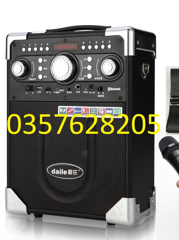 [HCM]LOA KÉO BLUETOOTH MINI DAILE S8 - KARAOKE CHUẨN TẶNG KÈM MICRO KHÔNG DÂY KARAOKE BLUETOOTH