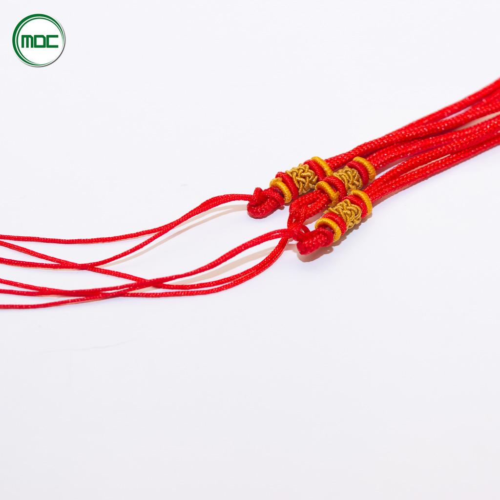 Dây đeo cổ happy màu đỏ phối vàng dài 31cm