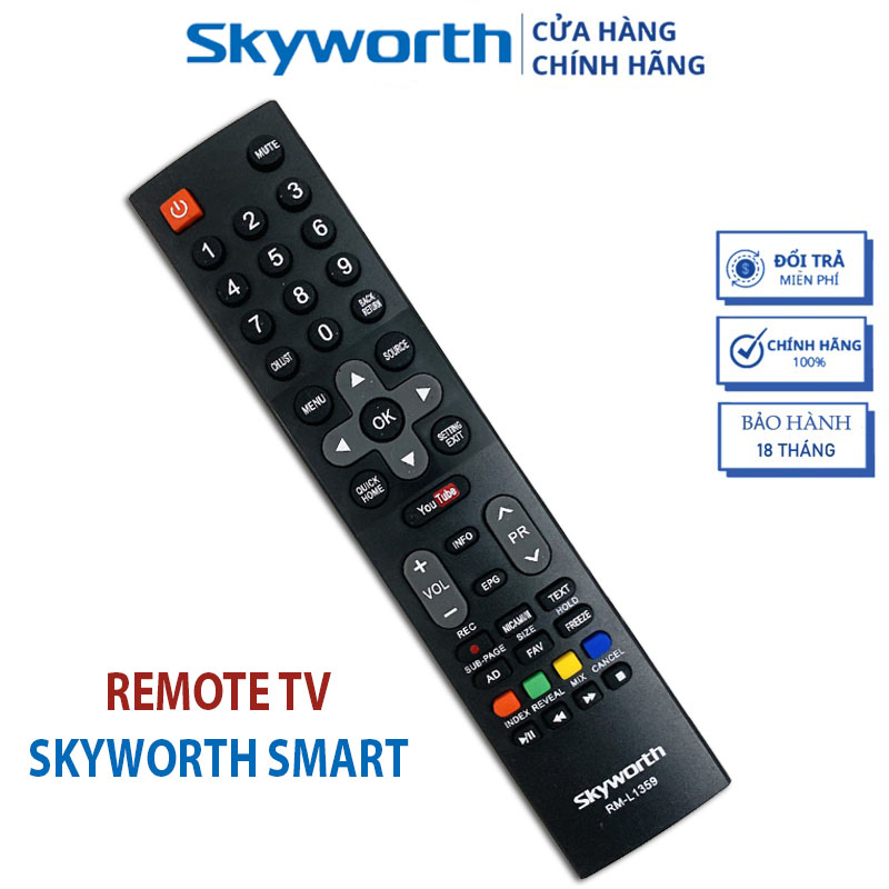 Điều khiển tivi skyworth - remote tivi skyworth loại đẹp L1359