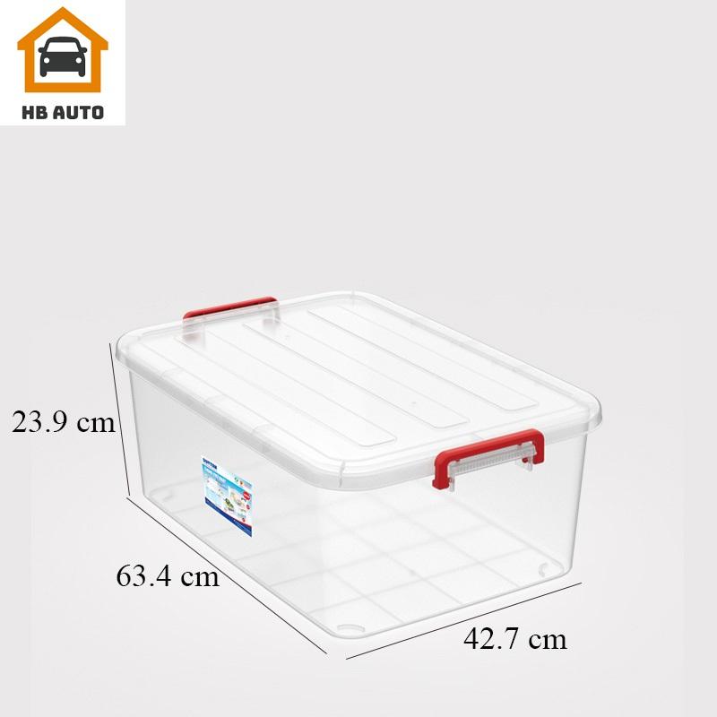 [FreeshipMAX] Thùng Nhựa Duy Tân Trong Suốt 45 Lít (63.4 x 42.7 x 23.9 cm) No.0997