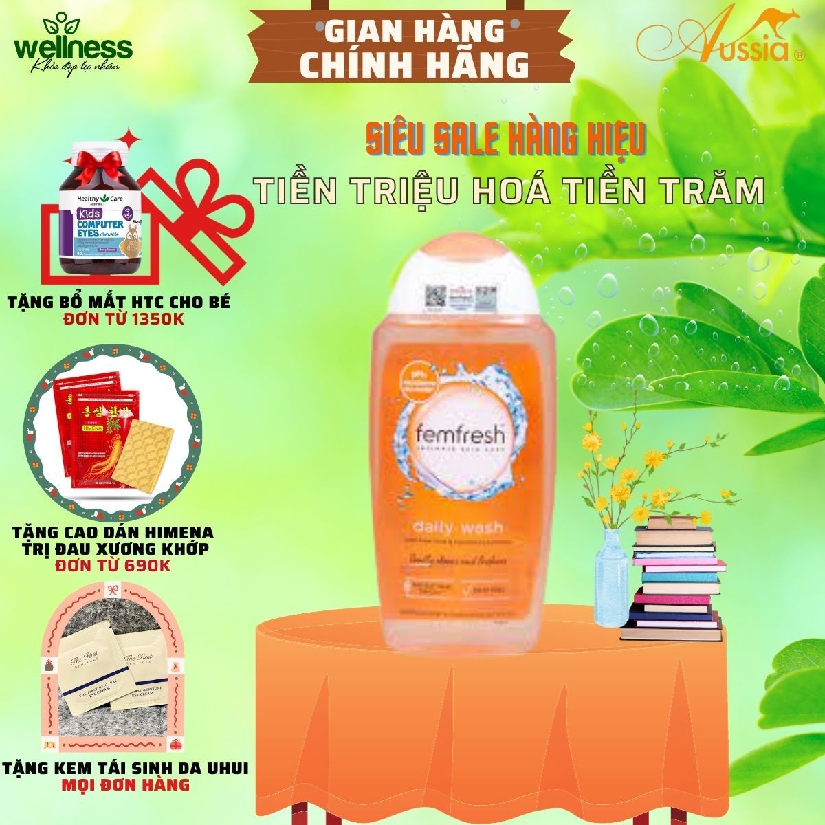 Femfresh dung dịch vệ sinh phụ nữ hàng ngày 250ml