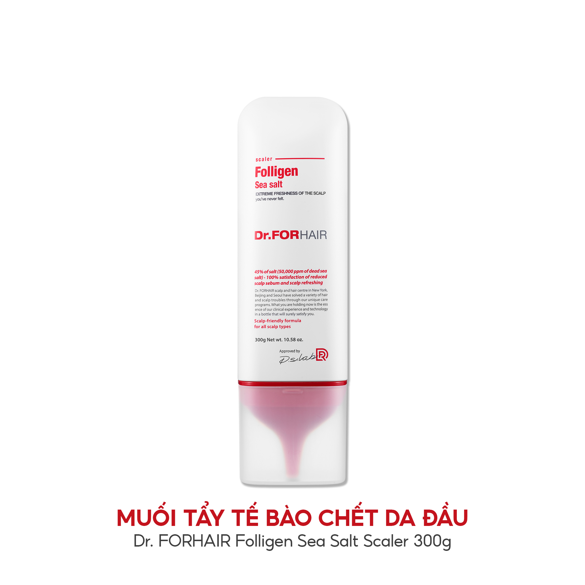 Muối tẩy tế bào chết da đầu dr.forhair sea salt scaler - 300ml