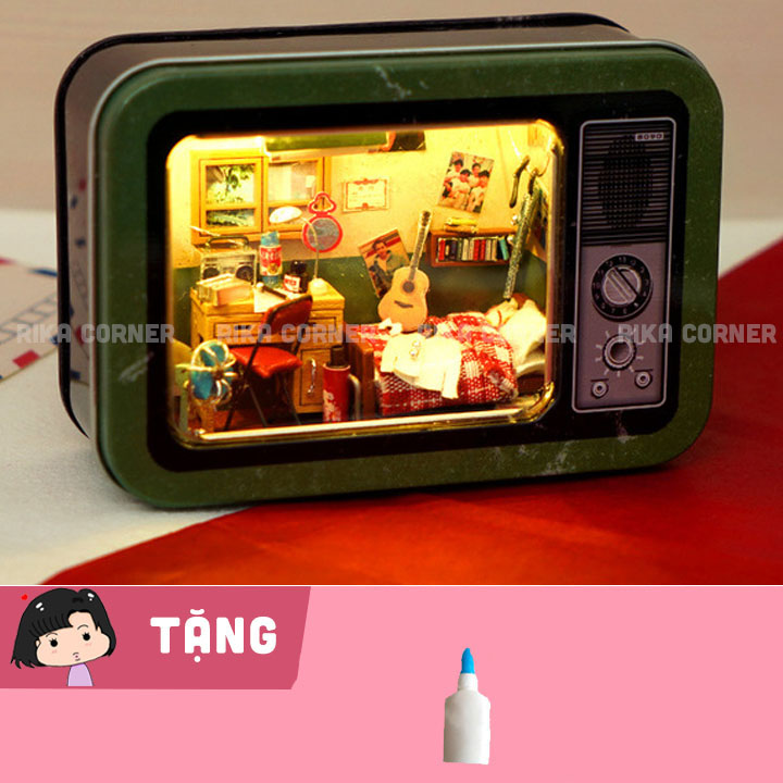 Mô hình nhà gỗ DIY nhà búp bê Ký ức thanh xuân