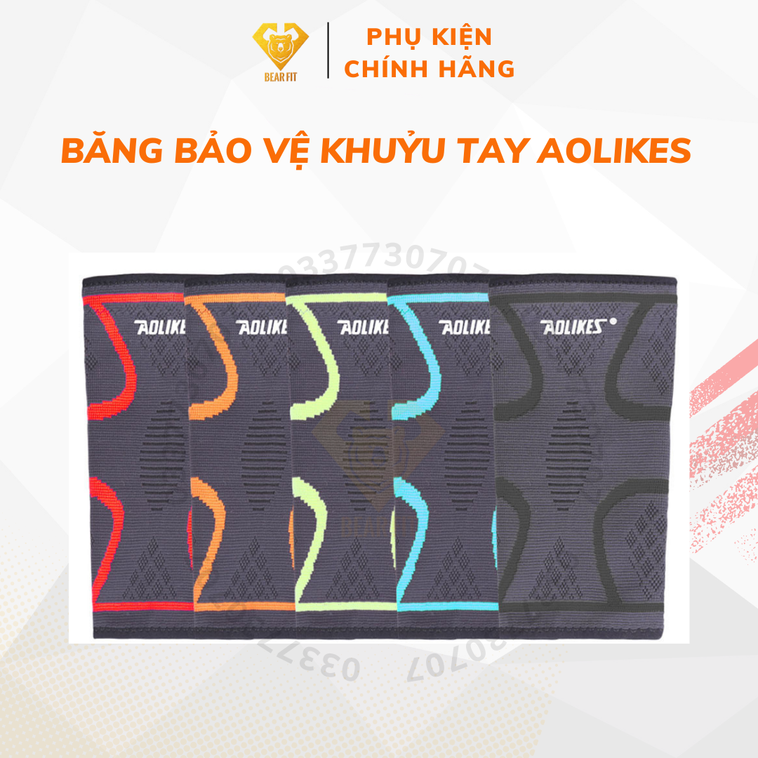 Băng bảo vệ khuỷu tay AOLIKES - Băng bảo vệ khuỷu tay khi chơi thể thao ( 1 chiếc )