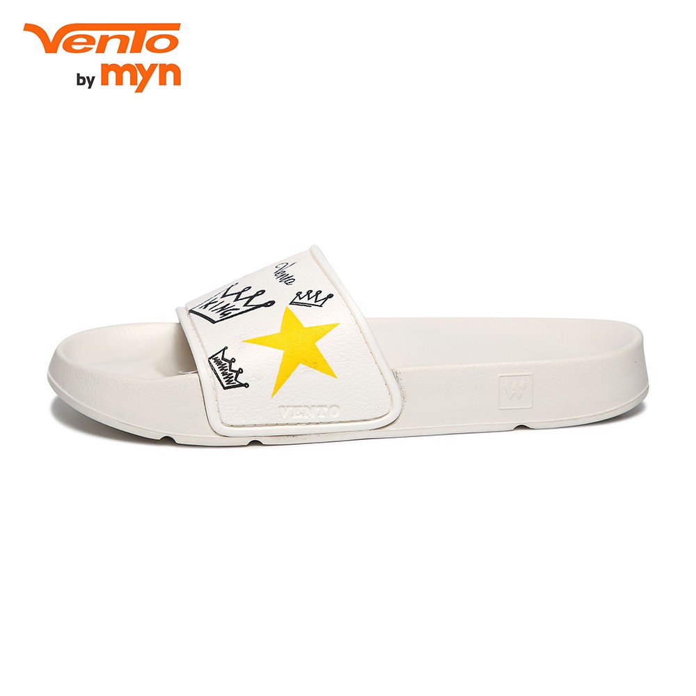 Dép Vento quai ngang Fl06 - họa tiết trắng