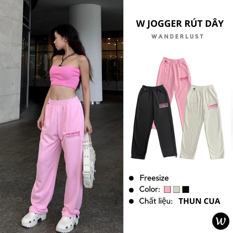 Quần Jogger Rút dây Thêu Wanderlust