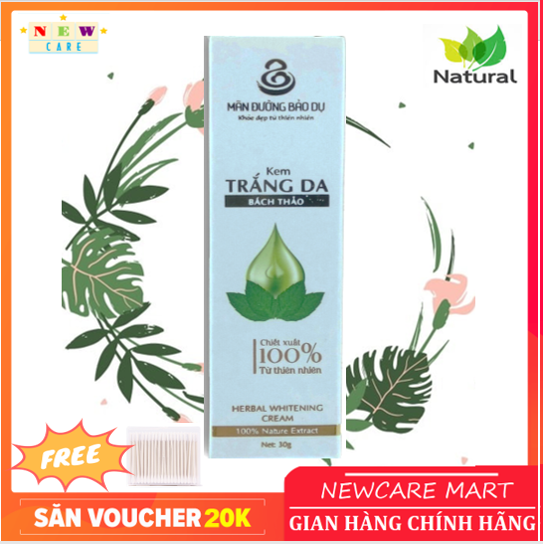 kem da liễu Bách Thảo từ thảo dược hỗ trợ các chứng da liễu như hắc lào, lang ben, nấm, côn trùng đốt -  Tặng bông tăm cao cấp