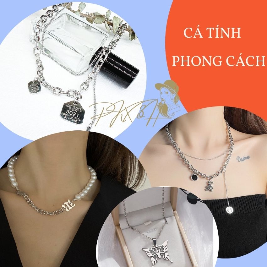 [FREESHIP+QUÀ 10K] Dây Chuyền Phong Cách Hiphop Siêu Sáng Cá Tính Hợp Thời Trang, Vòng Cổ Titan Siêu Ngầu Phong Cách Hàn Quốc Phụ Kiện Xinh 3H. Thích hợp dịp đi chơi, đi tiệc, đi học. Tặng buộc tóc Scunchies 10K với đơn hàng trên 50K
