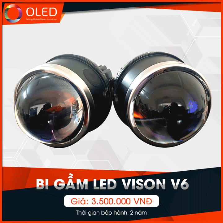 Bi led gầm Vision V6 3.0 inch cho xe ô tô Xenon Aozoom