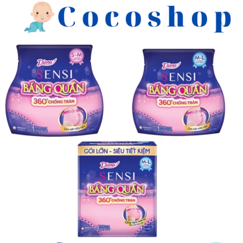 Băng vệ sinh diana dạng quần s-m/ m-l