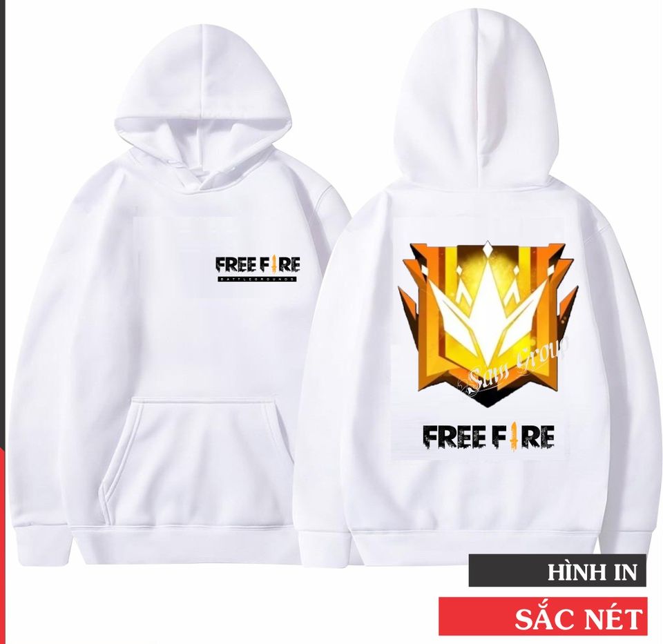 Áo Hoodie Free Fire , áo Free Fire sống dai thành huyền thoại có đủ size