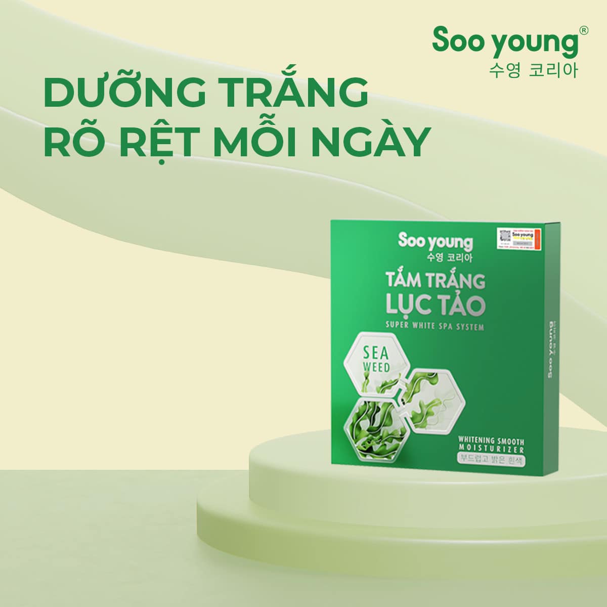 Tắm trắng lục tảo soo young