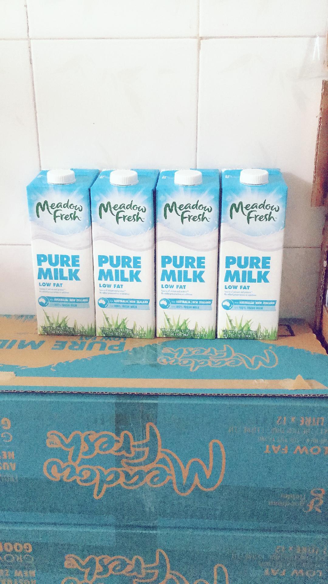 Sữa tươi ít béo Meadow Fresh hộp 1 lít thùng 12 hộp