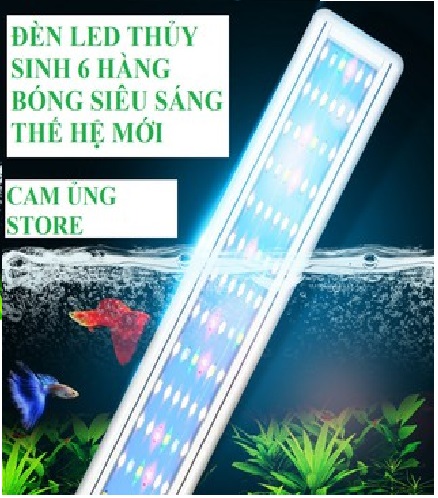 Đèn Led Siêu Sáng Wrgb Thế Hệ Mới 6 Hàng Bóng Chuyên Dụng Cho Bể Cá Cảnh Thủy Sinh- Đèn Led Bể Cá Giá Tốt