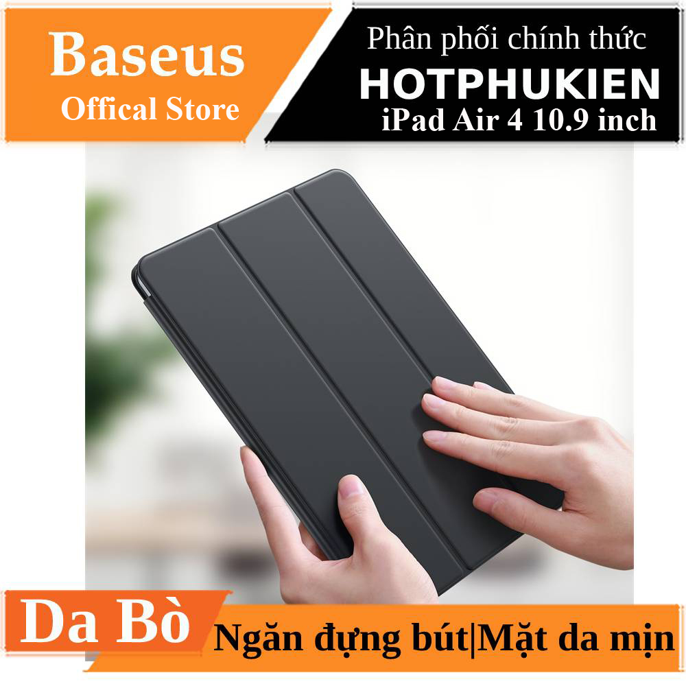 Bao da chống sốc siêu mỏng 1.5mm cho iPad Air 4 / iPad Air 5 10.9 inch hiệu Baseus Simplism Gen 2 nắp gập hít nam châm (thiết kế siêu mềm mịn trang bị Smartsleep đóng mở màn hình tự động) - Phân phối bởi Hotphukien
