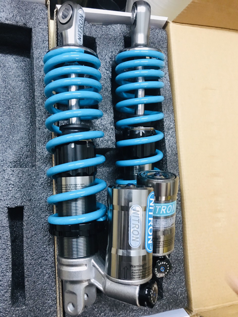 Phuộc nhún sau bình dầu Nitron gắn cho các xe 1 phuộc Vario Click Vision đời mới Sh mode Nozza