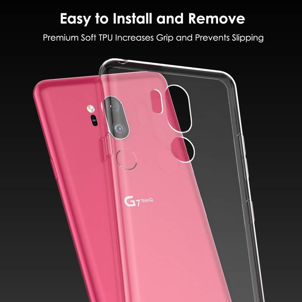 Ốp Silicon cho LG G7 Trong suốt (Loại A+ chống ố vàng)
