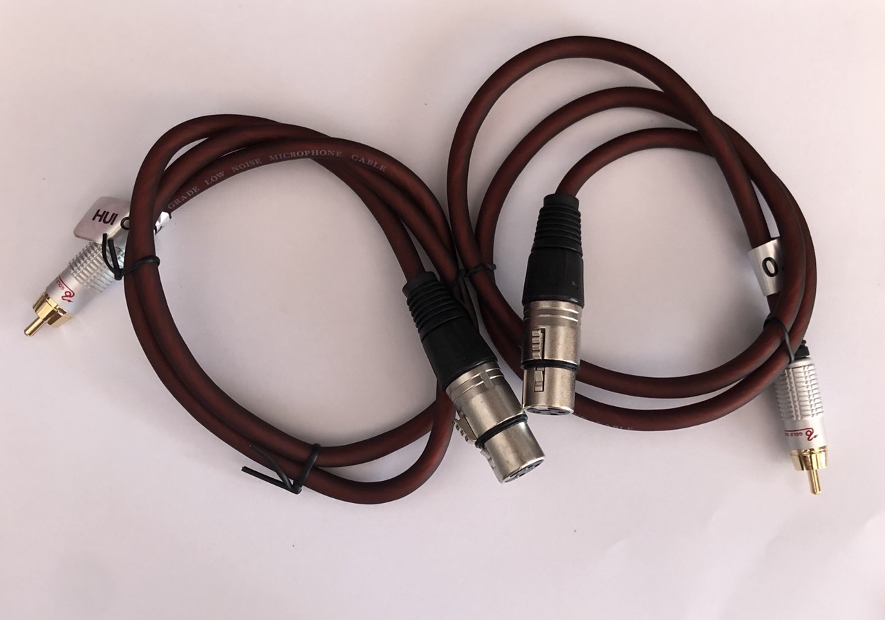 [HCM]Cặp dây tín hiệu Canon ra Av dành cho vang cơ và dàn nhạc sống. Chất liệu đồng có lớp bọc max chống nhiễu.