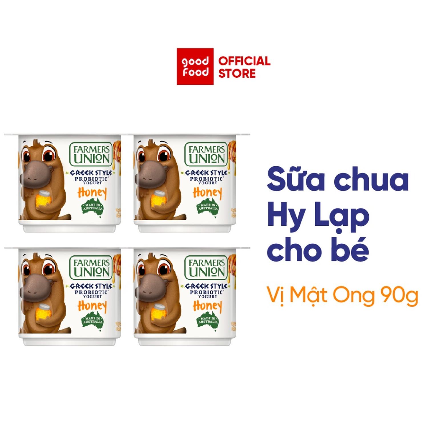 Sữa chua Hy Lạp Farmers Union vị mật ong 90g