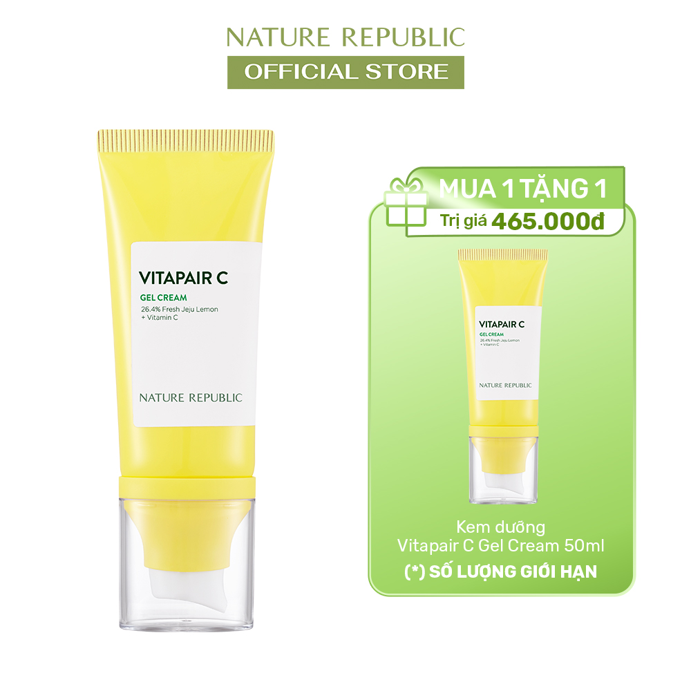 Mua 1 tặng 1 nature republic kem dưỡng sáng da và làm đều màu da vitapair c gel cream 50ml