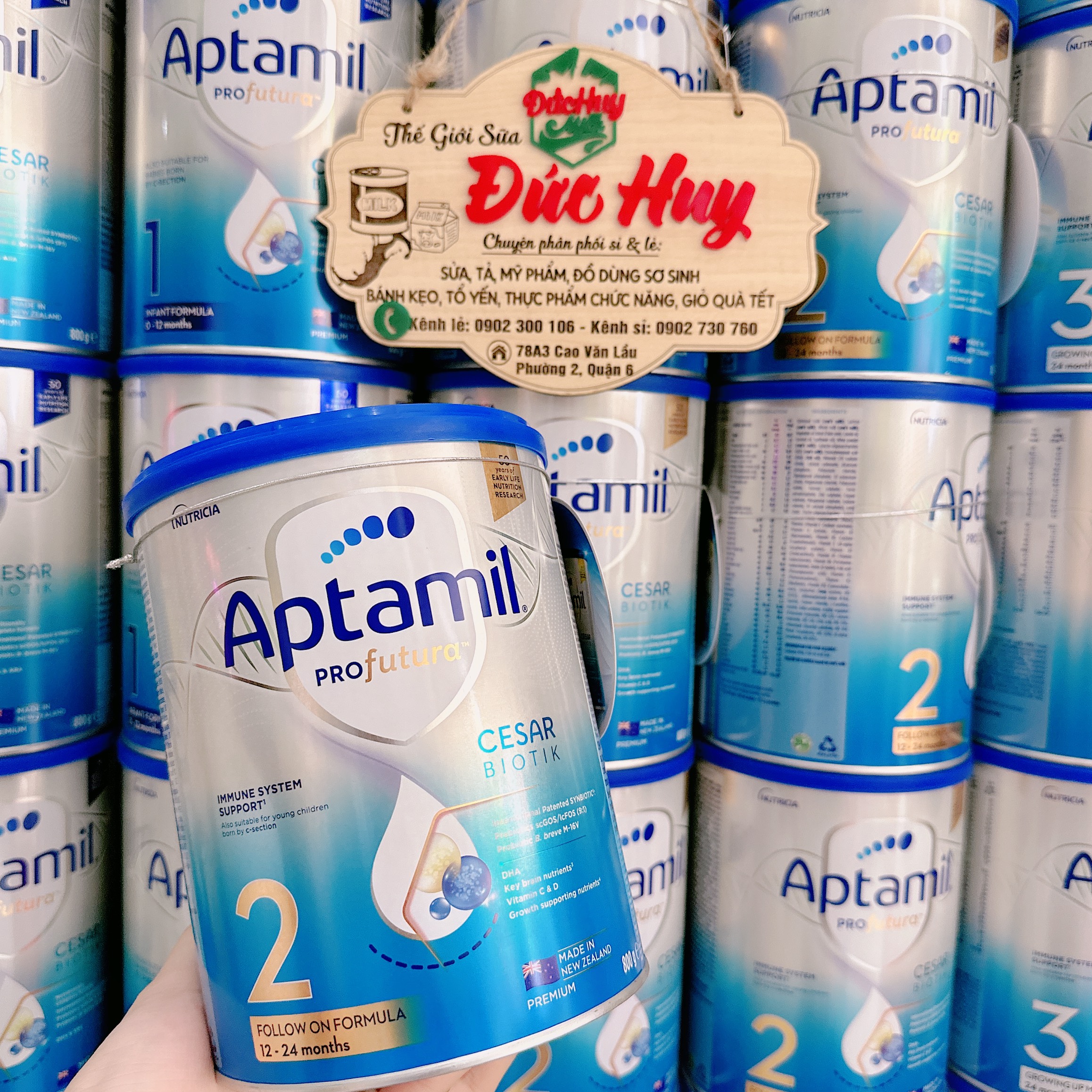 Sữa bột Aptamil Profutura Cesarbiotik Số 2 cho bé 12 - 24 tháng tuổi