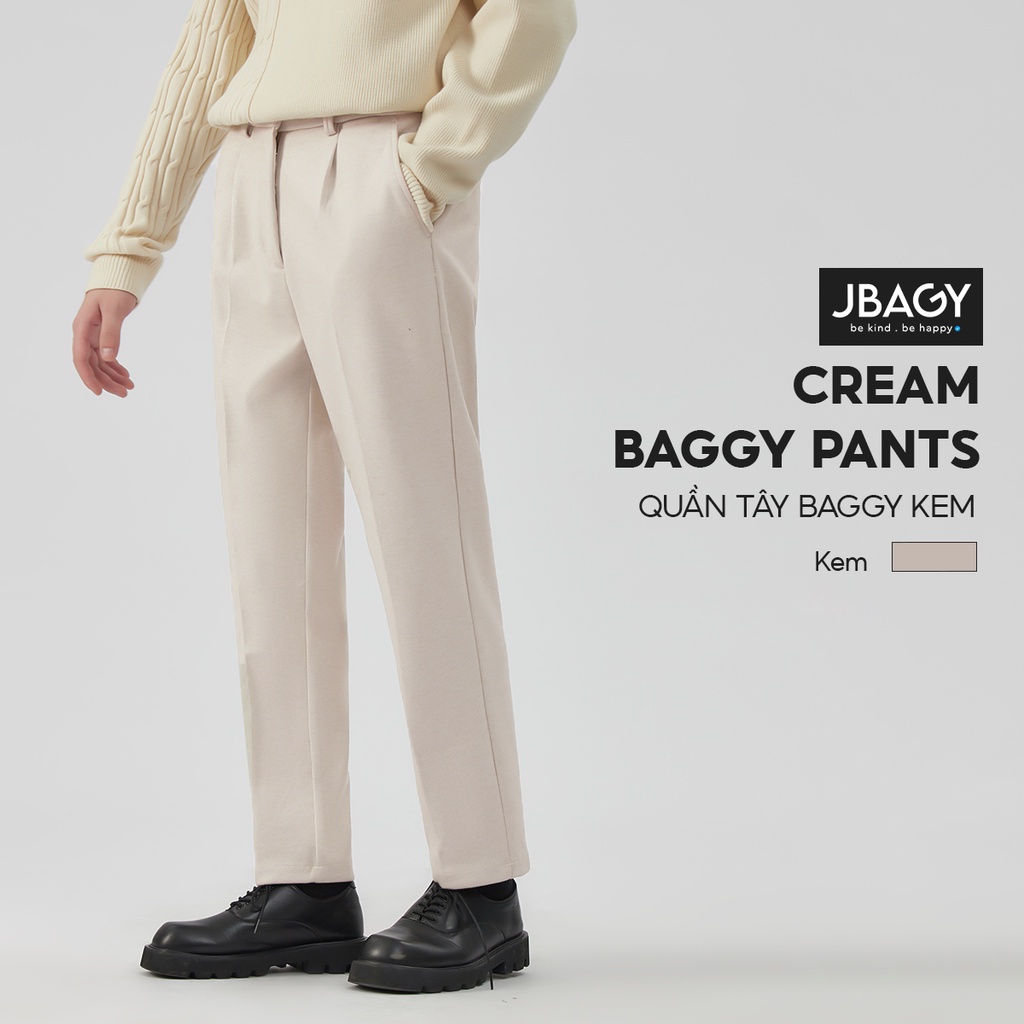 Quần baggy nam JBAGY phong cách Hàn quốc chất co giãn, quần tây nam cao cấp
