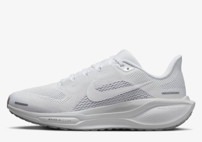 [THANH LÝ] Giày Thể Thao N i k e Womens Pegasus 41 Road Running Shoes - White Size 7.5 - Sản Phẩm Bị Lỗi Keo