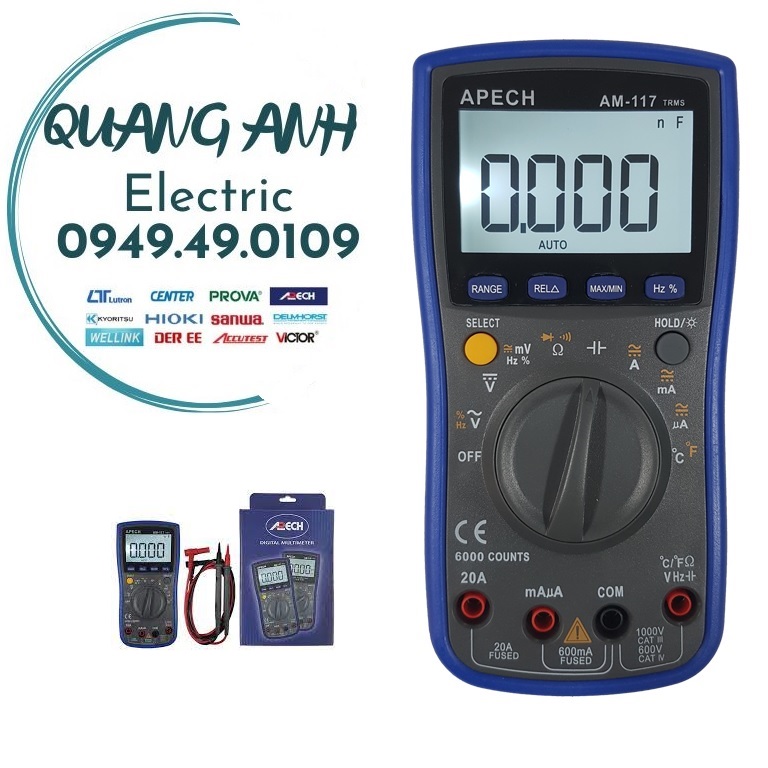 Apech am -117 đồng hồ vạn năng số apech am 117