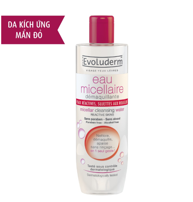Nước Tẩy Trang Cho Da Mẫn Cảm Evoluderm 250ml/500ml