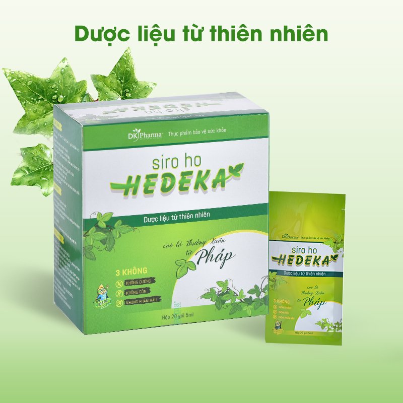 Siro ho Hedeka - Hộp 20 gói x 5ml