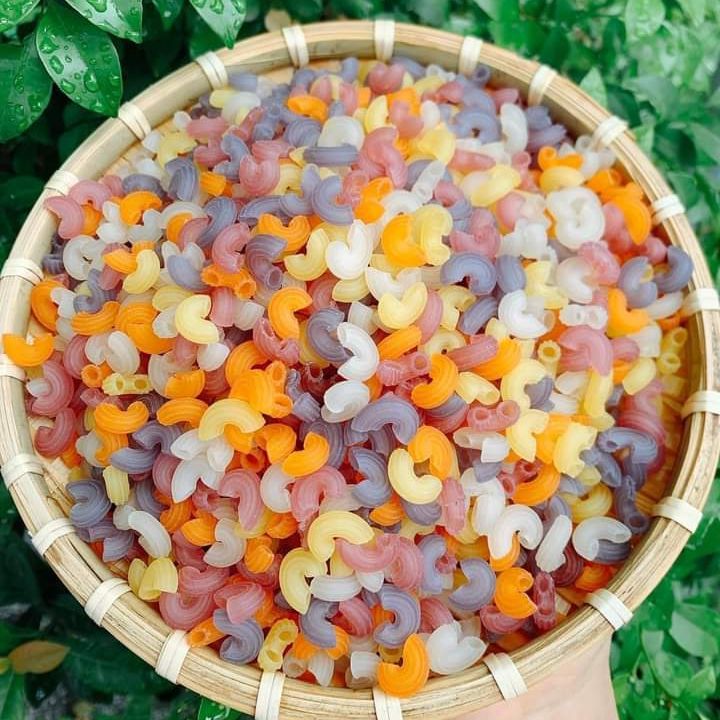 Nui rau củ quả ngũ sắc eatclean ăn kiêng, ăn dặm gói 500gr