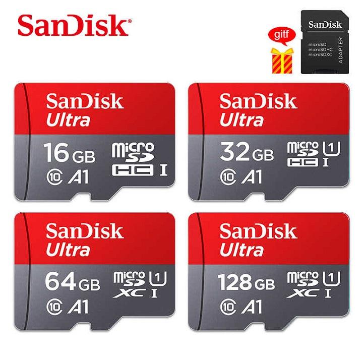 Thẻ nhớ MicroSDXC SanDisk Ultra A1 64GB1TB 800x U1 120MB s - Không Adapter
