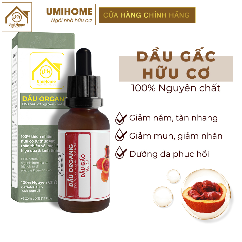Dầu gấc nguyên chất umiha hữu cơ | gac fruit oil 100% organic 30ml