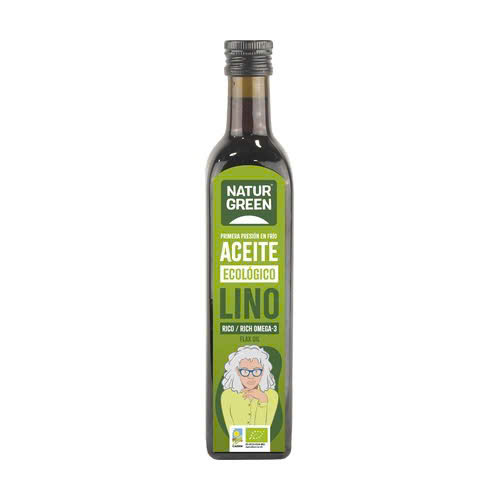 Dầu Hạt Lanh Hữu Cơ Ép Lạnh(NaturGreen Oil flax seed Bio) -NaturGreen -250ml