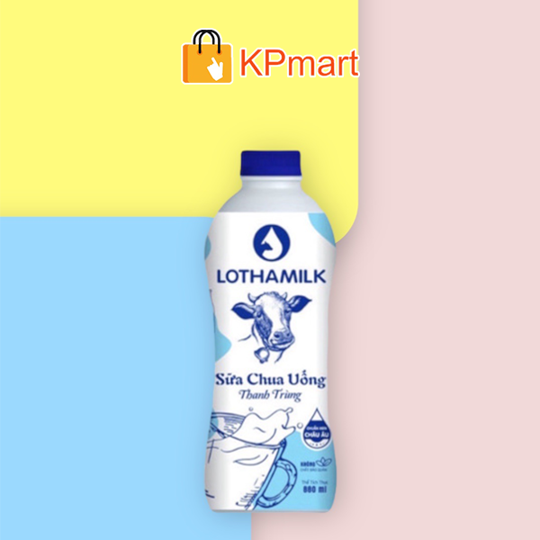 Sữa chua uống thanh trùng Long Thành Lothamilk 880ML