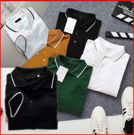 Áo thun nam áo polo có cổ cao cấp