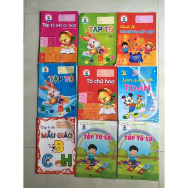 Tô mầu cho bé 1 sét 10 chủ đề - khách sỉ ib