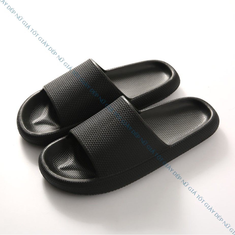 DÉP BÁNH MỲ NỮ ĐỘN ĐẾ 3.5CM DÉP HỒ LÔ THÔNG HƠI MÀU TRƠN D44