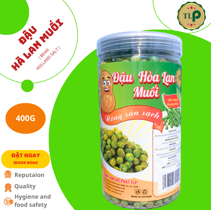 Đậu hà lan muối tân lộc phát hũ 400g