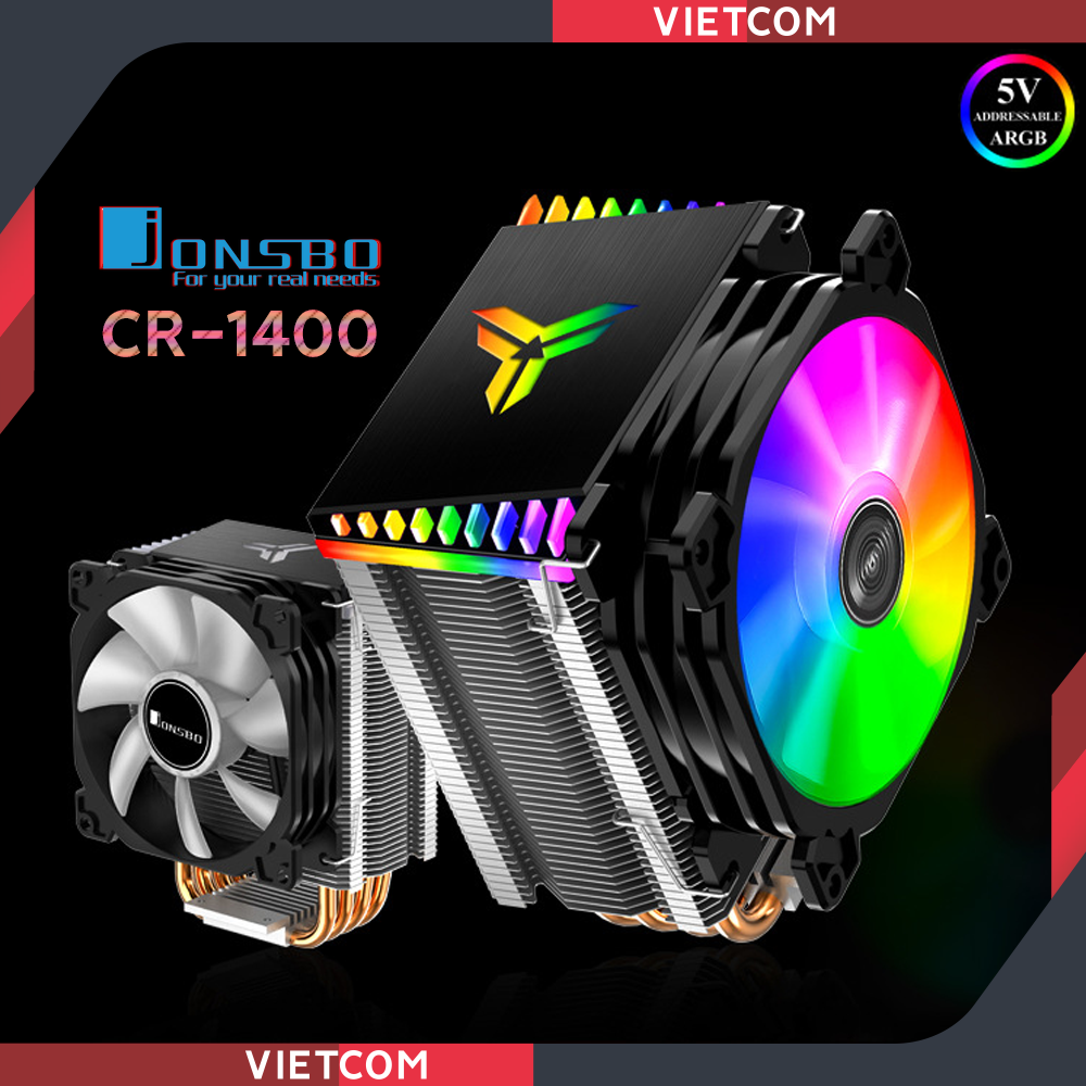 Quạt Tản Nhiệt CPU Jonsbo CR-1400 Led A-RGB Sync Hub - Tặng kèm keo tản nhiệt